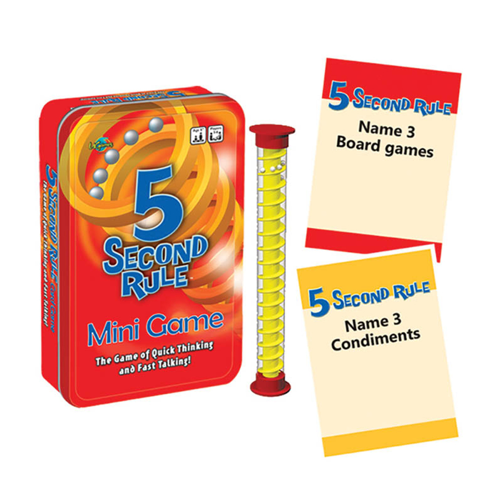 U Games 5 Seconds Rule Trivia/Fun Mini Board Game 24