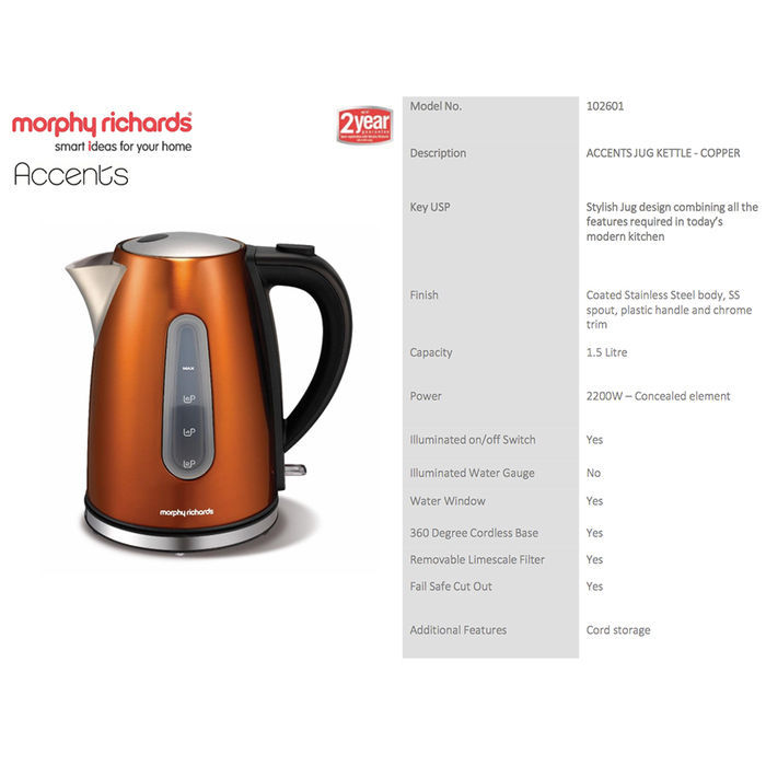 morphy richards accents copper