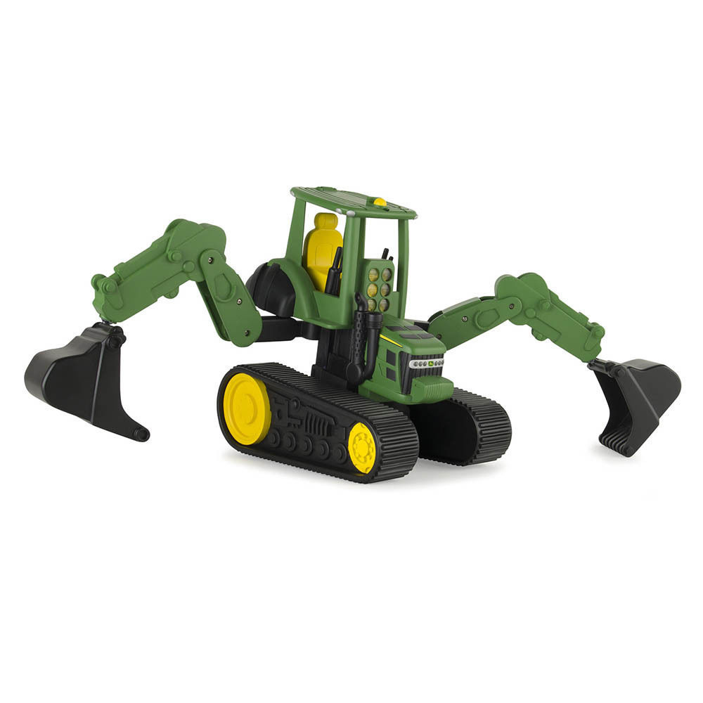 John Deere 29cm Tomy Gear Force Scoop Tractor Vehicle/Car Farmer Dog ...