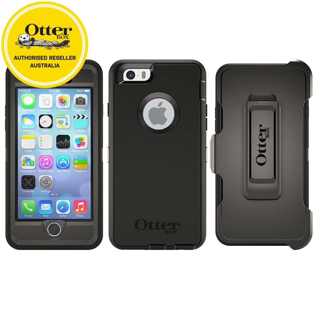 Otterbox Defender black Tough Heavy Duty Drop Case/Cover for iPhone 6 ...