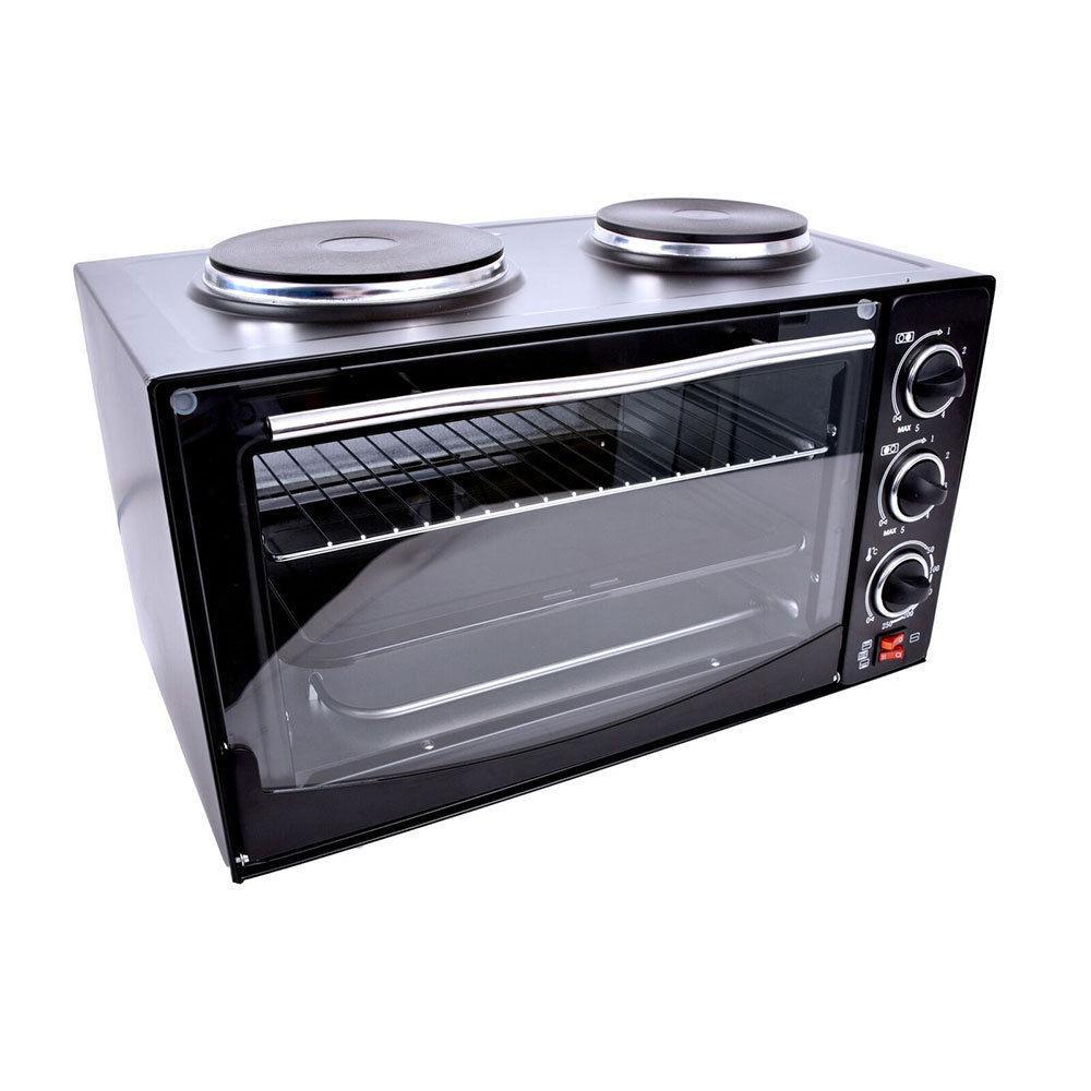 Healthy Choice EO421 34L Portable Electric Oven w/Dual Hot Plate - Online | KG Electronic