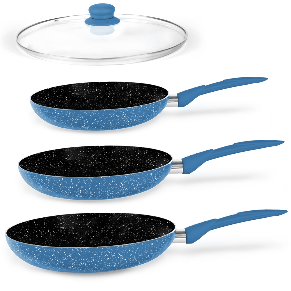 Fry Pan Marble Coating, Granite Cookware Pan Set