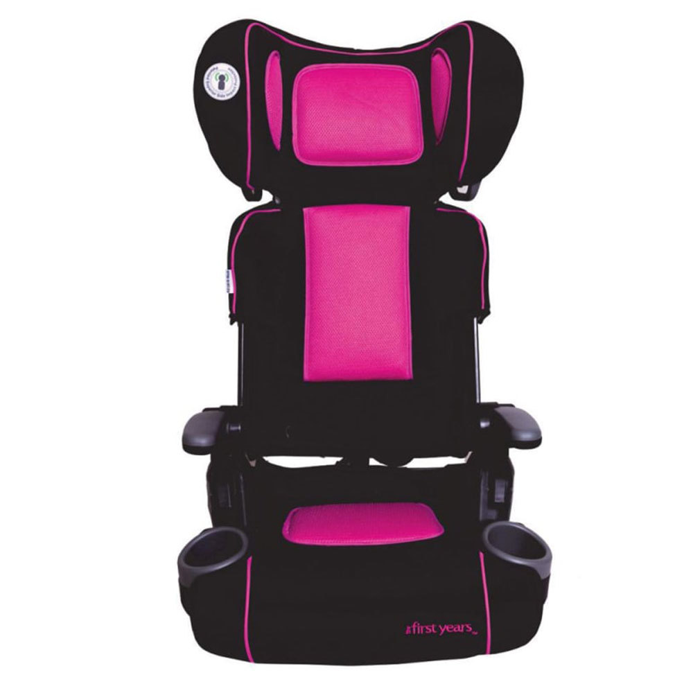 First Years Foldable Booster Car Seat/4yr+ Toddler Children Kids Pink ...