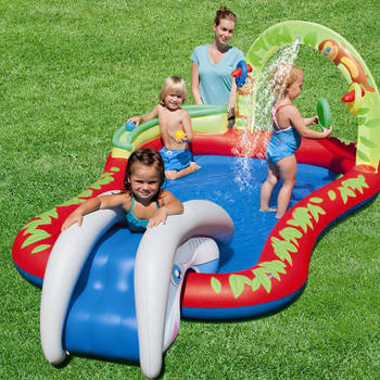 kids interactive water blow-up play pool - online kg