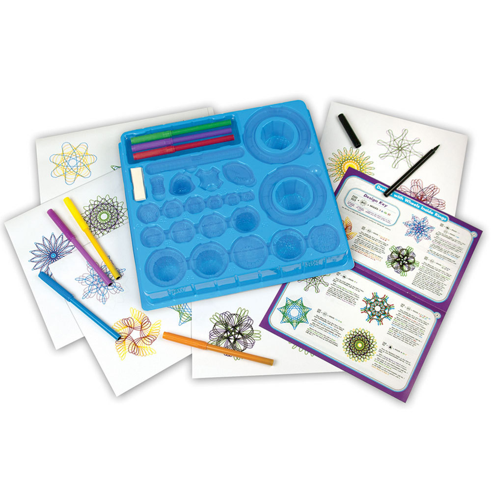 spirograph set with markers