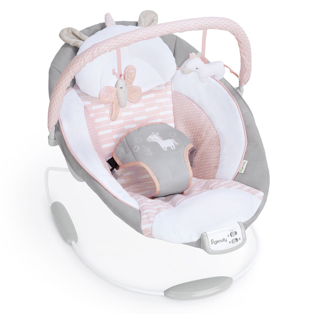 Ingenuity Baby/Infant/Newborn Bouncer/Rocker Chair/Seat 0m+ w/ Toys