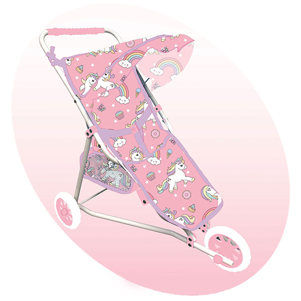 unicorn doll stroller