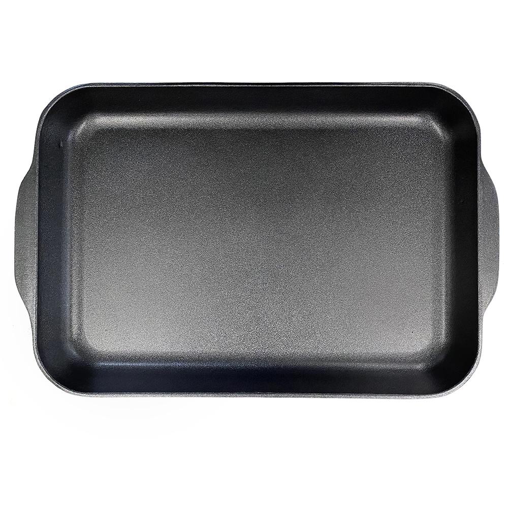 2x-extra-large-43x30cm-non-stick-shallow-roasting-pan-oven-baking-tray