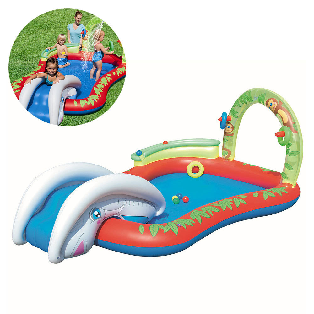 kids interactive water blow-up play pool - online kg