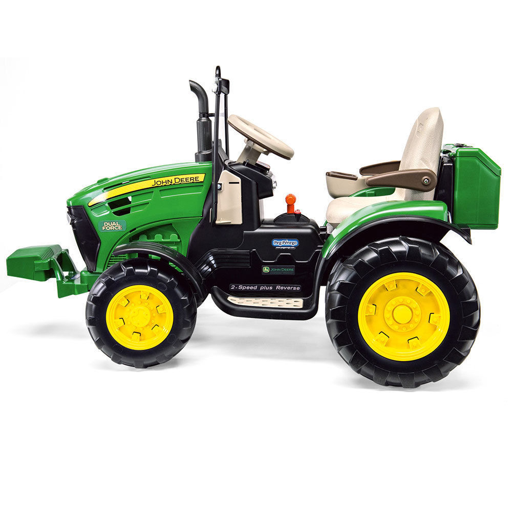 John Deere 126cm 12V Electric Ride On Dual Force Tractor/Toy/Kids/Child