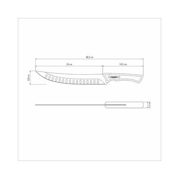 Tramontina Churrasco Black 22841-110 carving knife, 25 cm