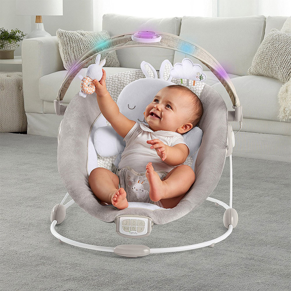 Ingenuity Inlighten Baby/Infant Bouncer/Rocking Chair w/ Sounds/Lights