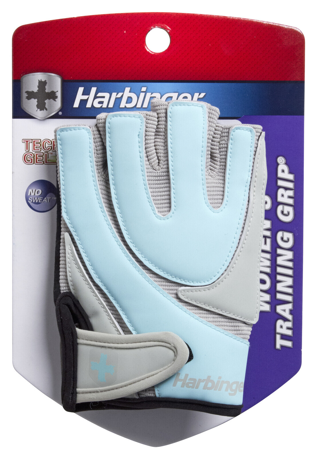 Harbinger Women's Large Training Grip Fitness Gloves - Blue/Grey - Online