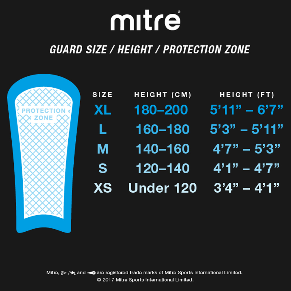 mitre aircell power shin guards