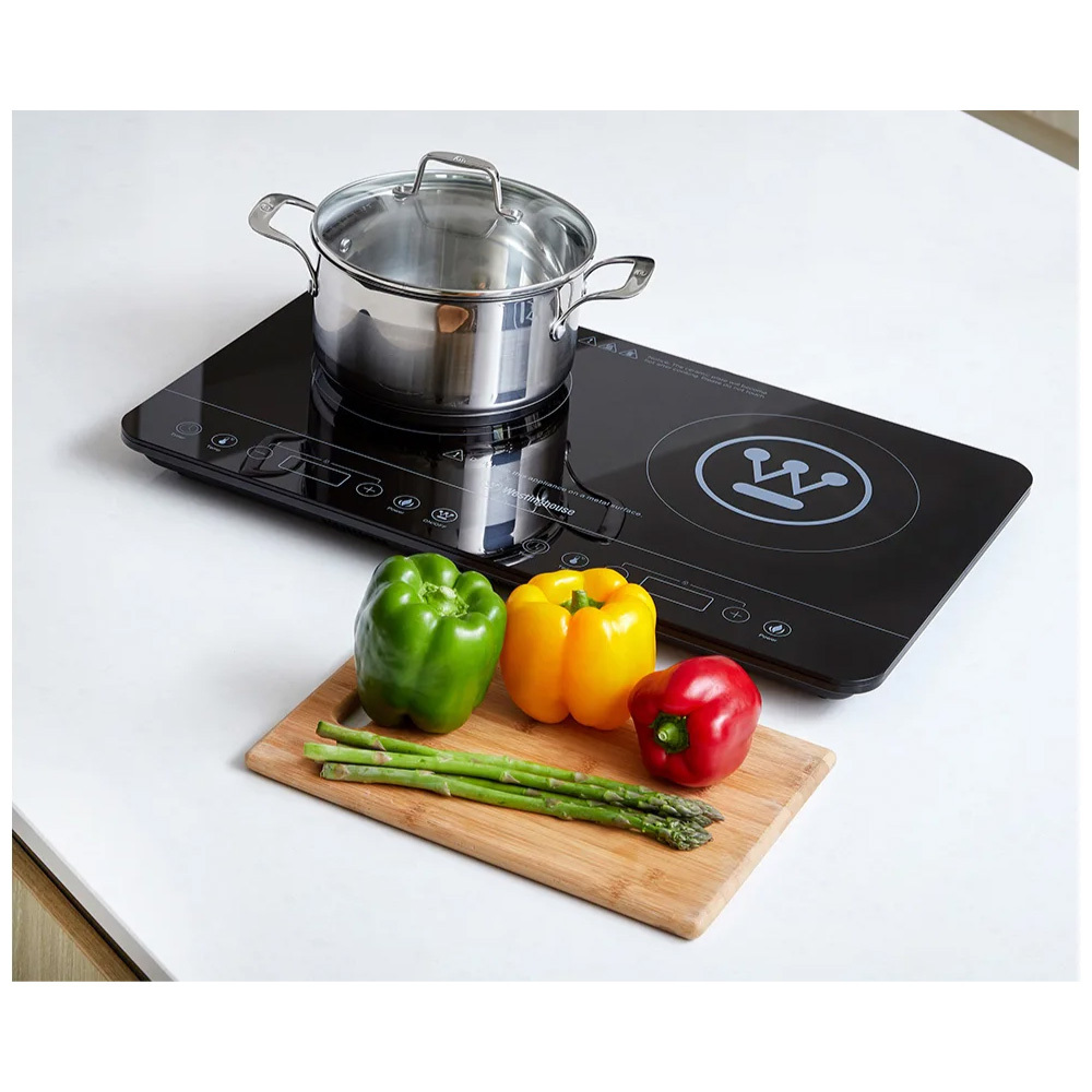 Westinghouse 2400W Electric Dual/Twin Portable Induction Cooktop/Cooker