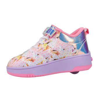 Heelys Pop Strive Girls Kids/Youth Size 4 US Wheel Shoes  Pink/Clear/Water/Multi - Online
