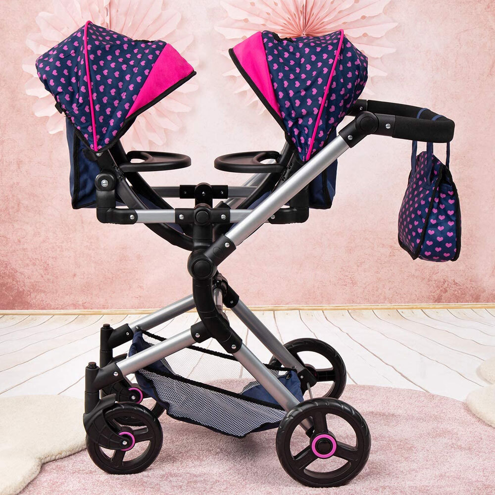 dolls twin pram