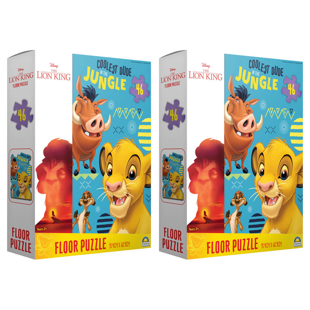 2pk 46pc Lion King Floor Puzzle 91.4cm X 60.9cm - Online 