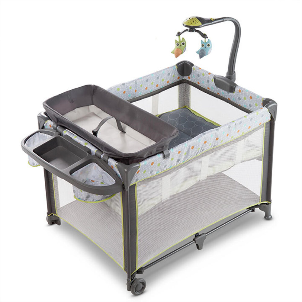 baby cot with nappy changer