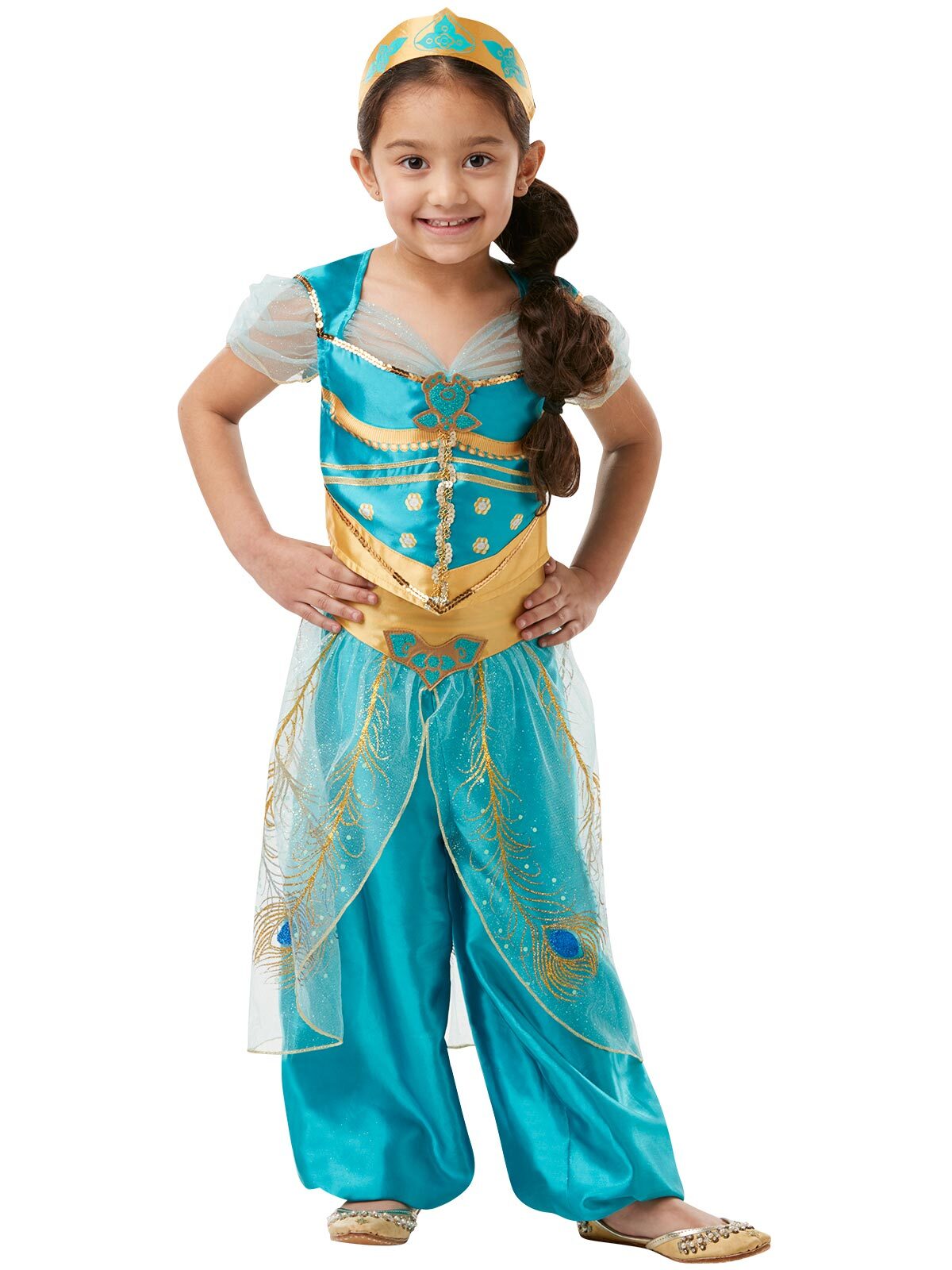 Disney Jasmine Live Action Aladdin Girls Dress Up Costume - Size 9-10 ...