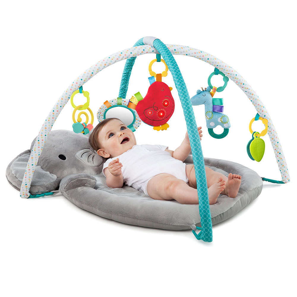 Bright Starts Hugs N Cuddles Play Mat Activity Gym Blue Online