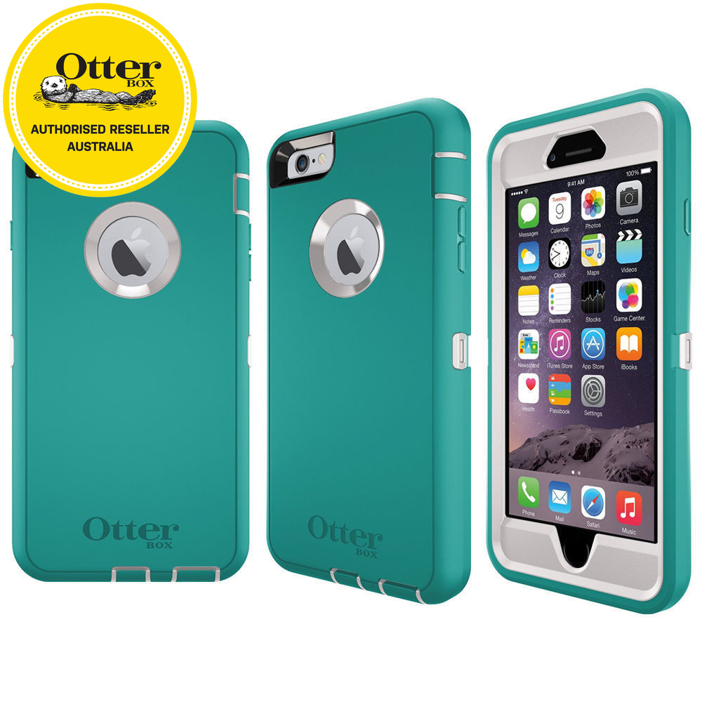 Teal Otterbox Defender Rugged Tough Case Screen Protector For Iphone 6 6s Plus Ebay 3984