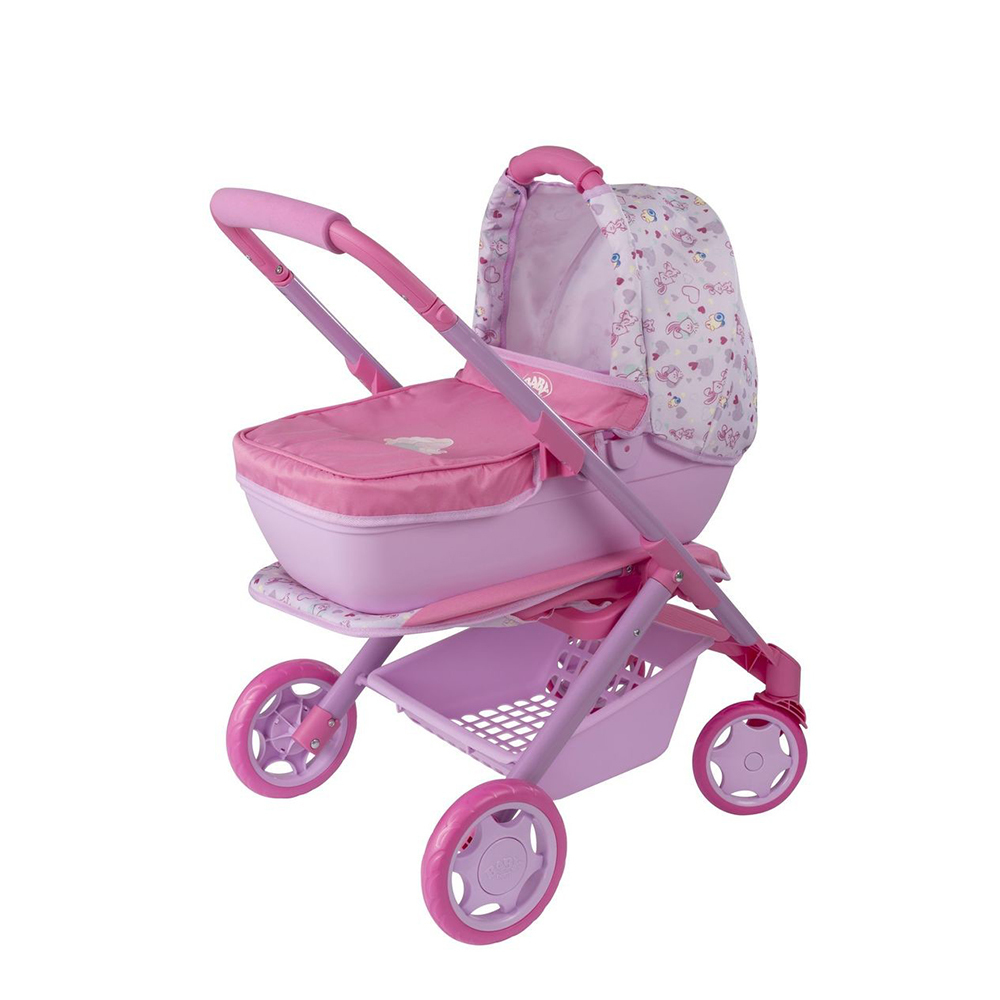 pink 3 in 1 pram