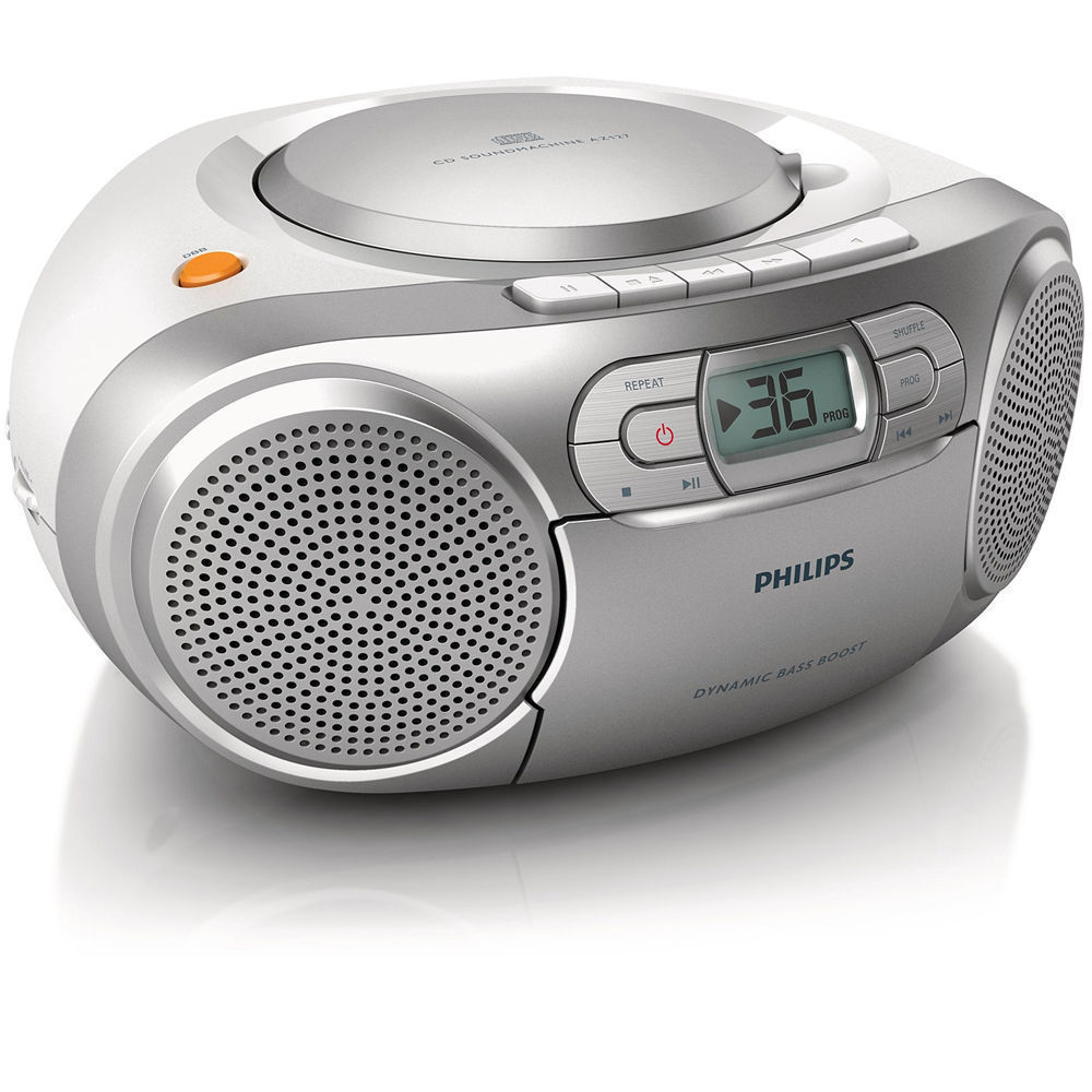 Philips Az127 Portable Boombox/CD Player FM Radio/CdR/Cd