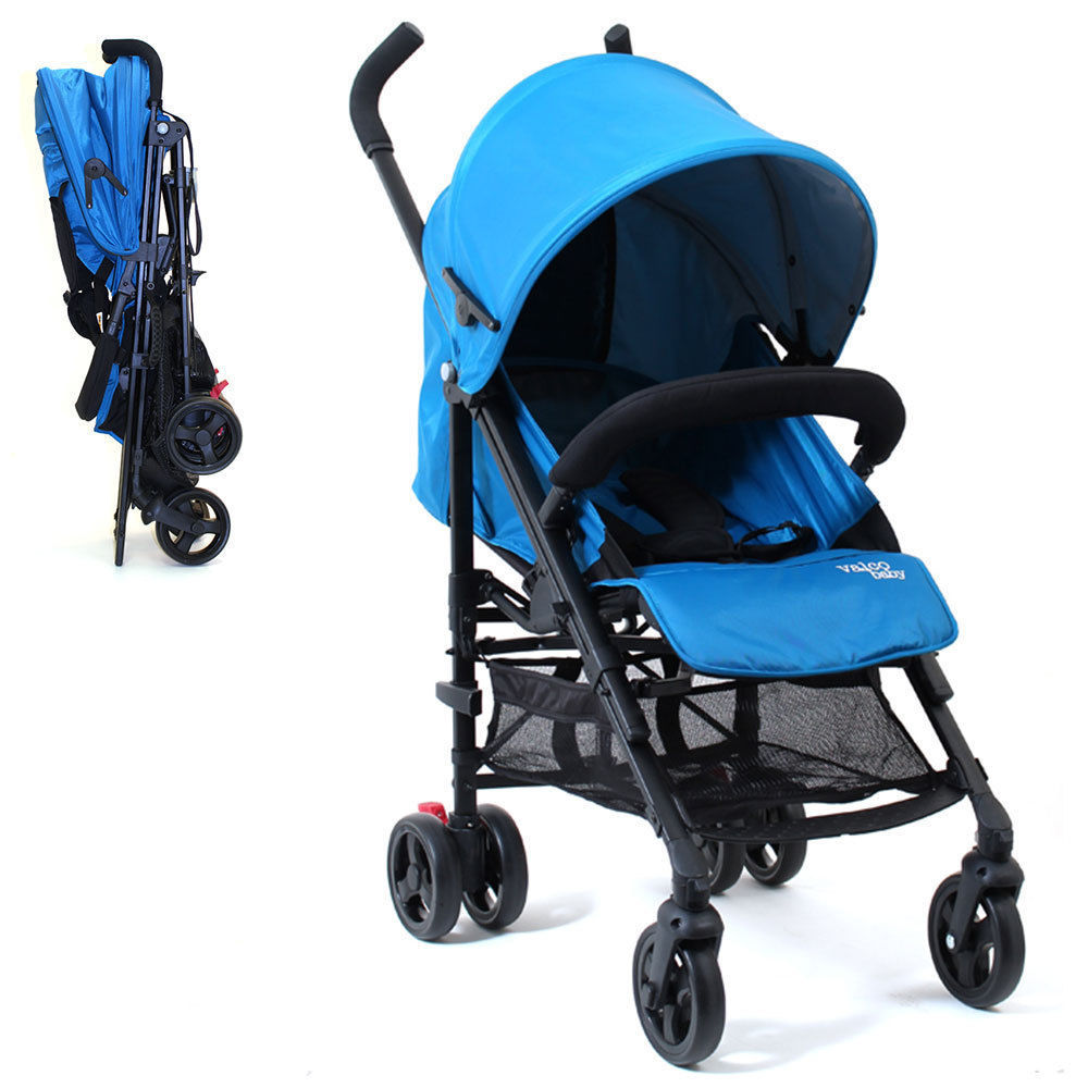 Valco Baby EVO3 Blue Foldable Lightweight Stroller\/Pram for Newborn\/Toddler 20kg  eBay