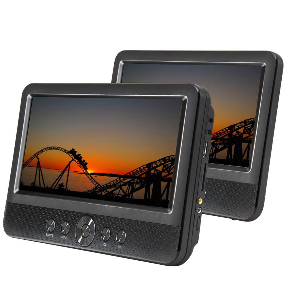 10inch Twin Screen Travel/Car/Portable DVD Player w ...