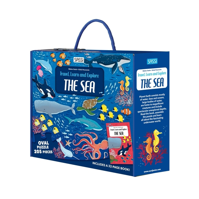 205pc Sassi Junior The Sea Puzzle & Book Set Kids 6y+ - Online | KG ...