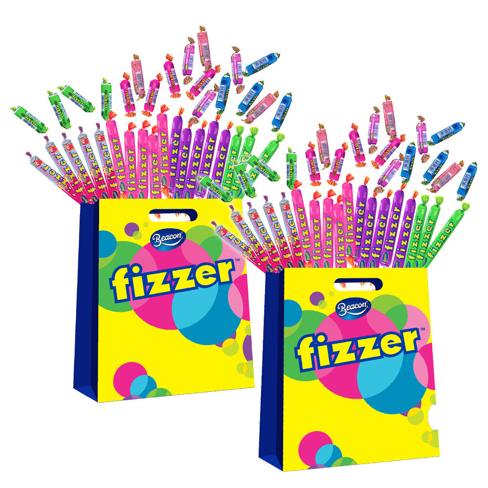 2PK Fizzer Chewy Sherbet Lolly/Confectionery Variety Showbag - Online ...