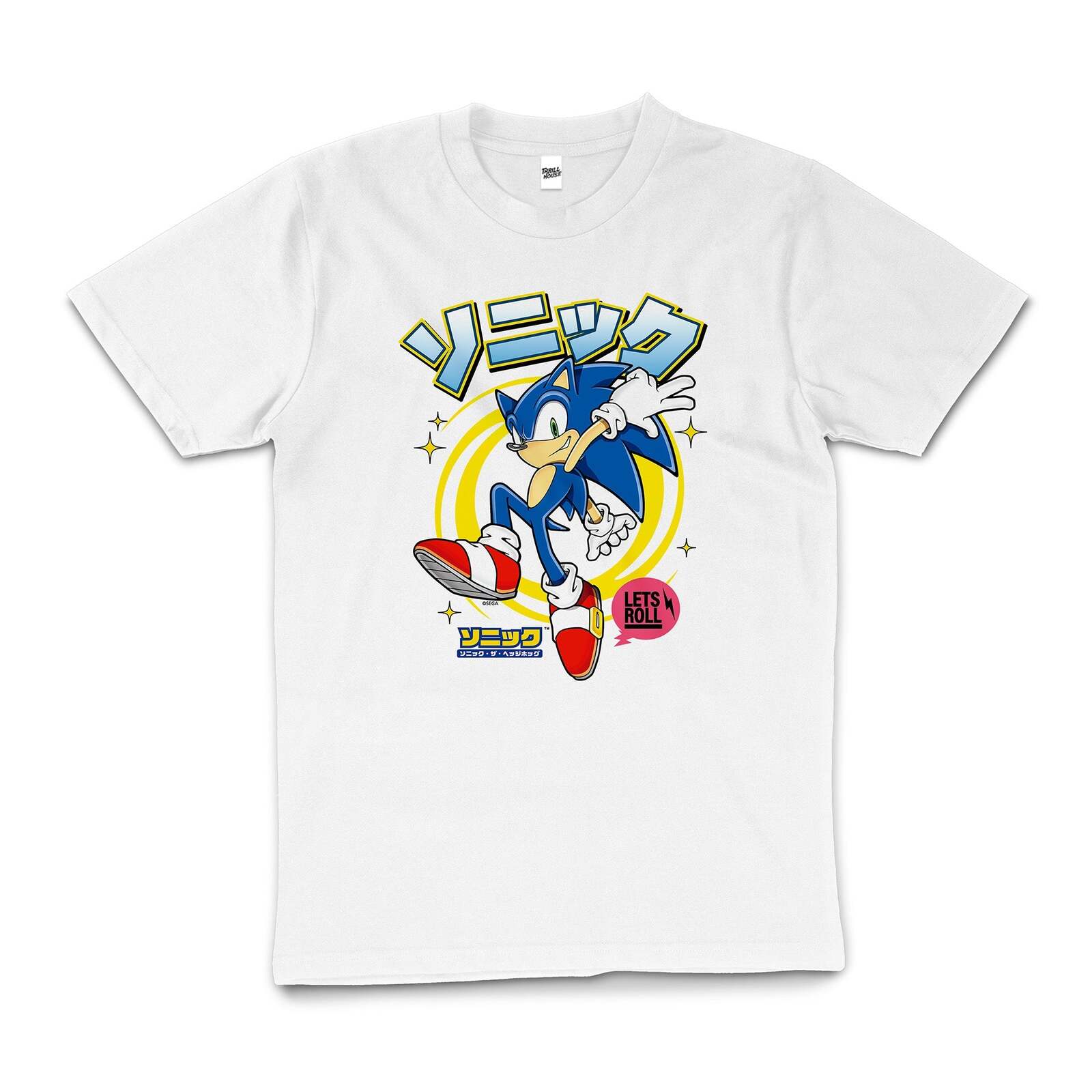 Sonic The Hedgehog Hyper Sonic 90s Game Cotton T-Shirt White Size M