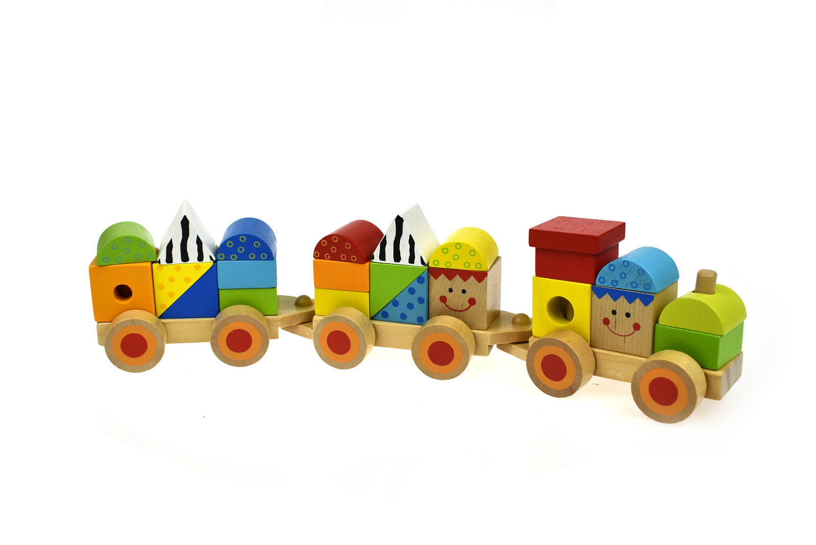 Tooky Toy Wooden Stacking Train - Online | KG Electronic