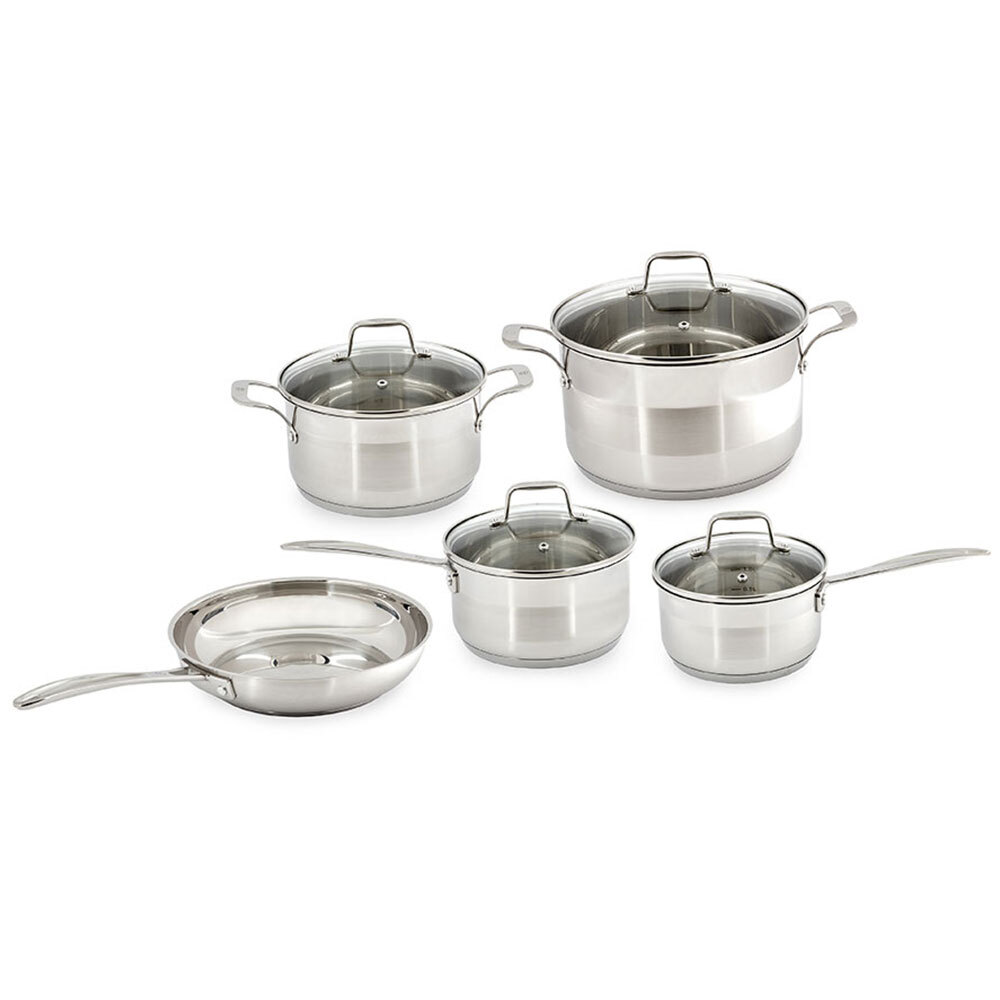 Westinghouse 5pc Stainless Steel Cookware Frypan Pot Pan Set For