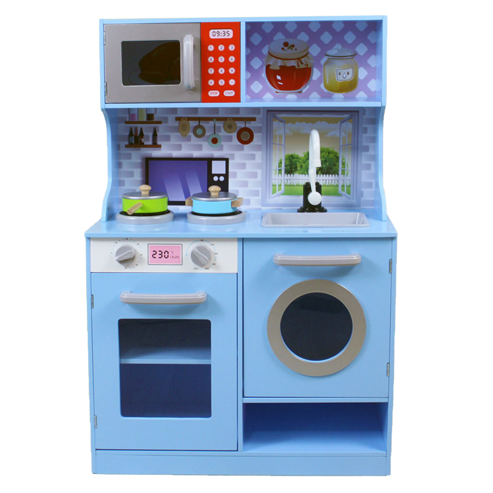 kids kitchen with washing machine