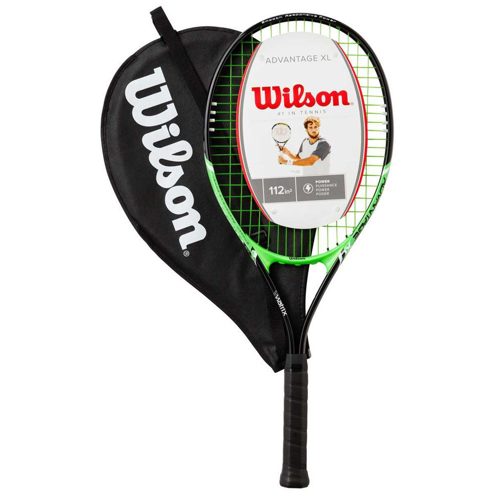 Wilson 4 3/8 Advantage XL Tennis Racket Pre-Strung AirLite Racquet w ...