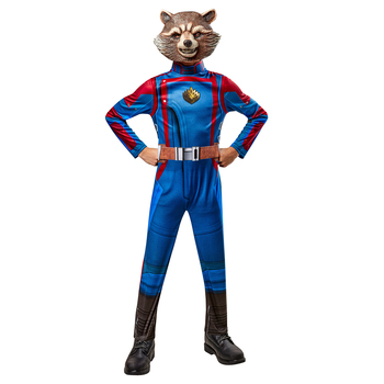 Marvel Rocket Raccoon Gotg3 Deluxe Costume Party Dress-Up - Size XS 5-6y