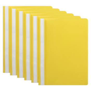 20PK Marbig Economy A4 File Flat Document Folder Organiser - Yellow