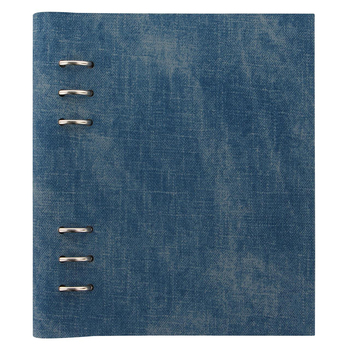 Filofax A5 Patterns Clipbook Writing Notebook - Denim