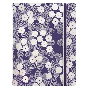 Filofax A5 Impressions Notebook Stationery - Purple/White