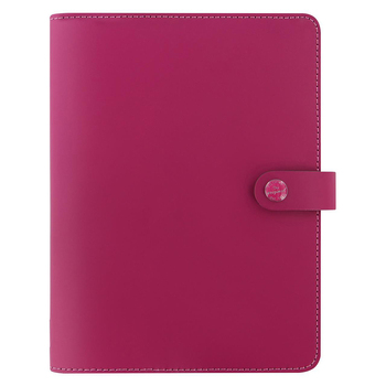 Filofax 23cm Leather The Original A5 Notebook Folio Raspberry