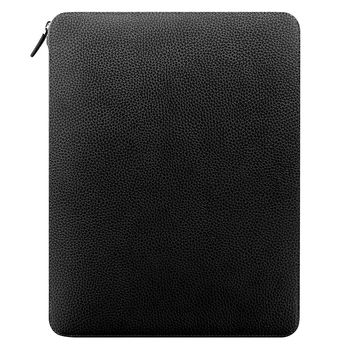 Filofax 32cm Leather A4 Finsbury Zipped Folio Personal Organiser Black