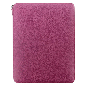 Filofax 32cm Leather A4 Finsbury Zipped Folio Raspberry