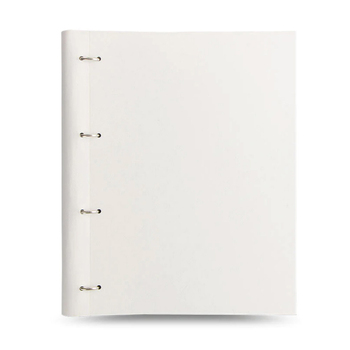 Filofax Classic Clipbook A4 Monochrome Organiser - White