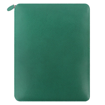 Filofax A4 Finsbury Zipped Folio Personal Organiser Forest Green