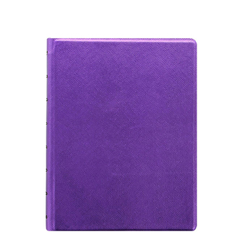 Filofax A5 Saffiano Notebook Journal Stationery - Metallic Violet