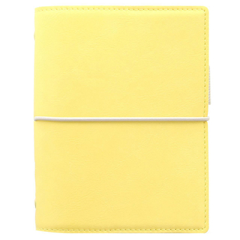 Filofax Domino Pocket Organiser Stationery Soft Cover Lemon