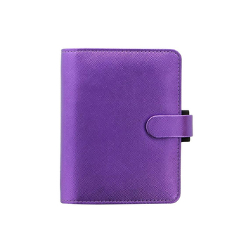 Filofax Saffiano Personal Organiser Faux Leather - Metallic Violet