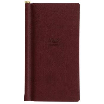 Letts Origins Slim Address Book Chocolate Home Office Stationery